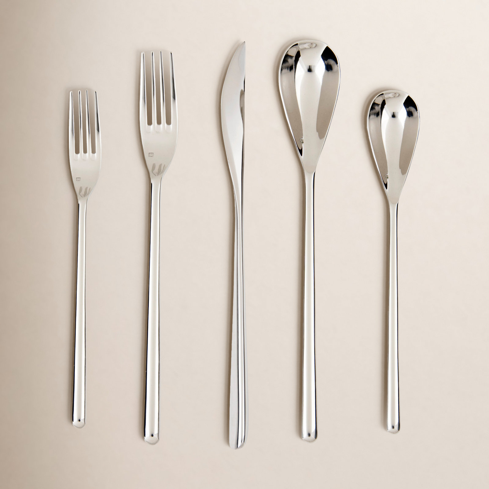 Fortessa Dragonfly 5 Piece 18/10 Stainless Steel Flatware Set